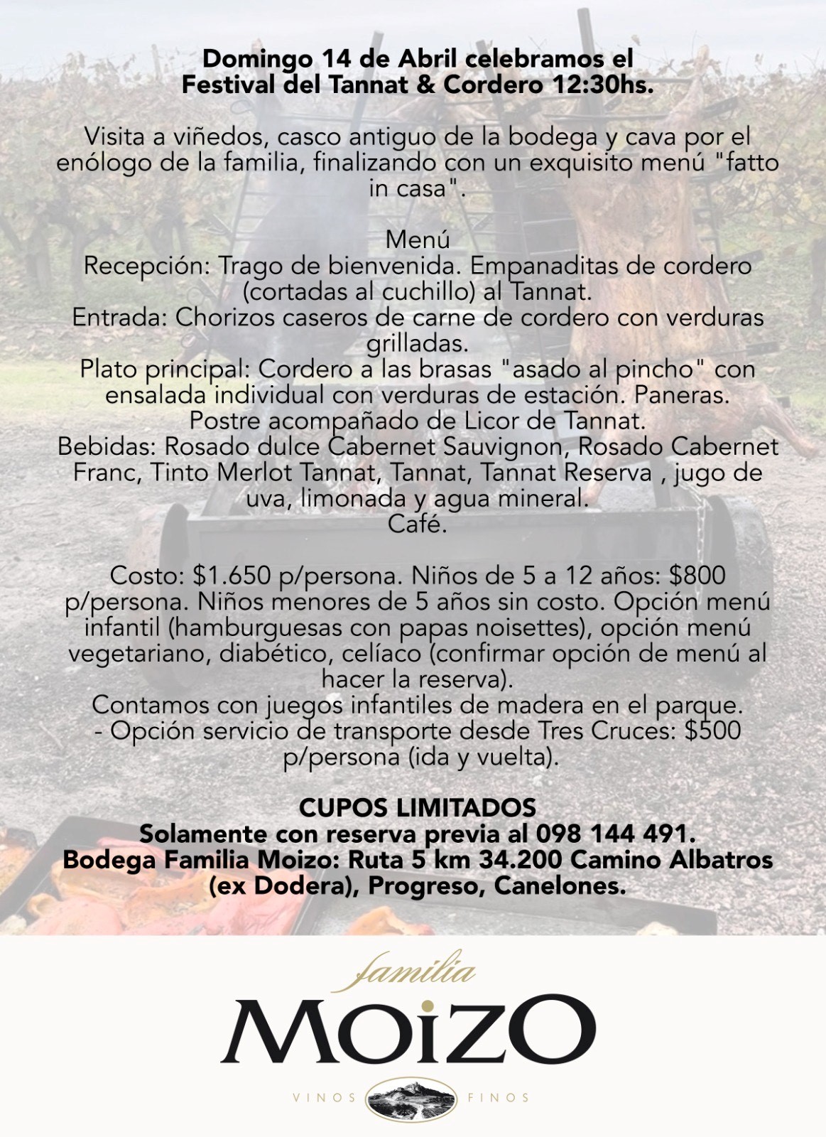 DÍA DEL TANNAT EN FAMILIA MOIZO