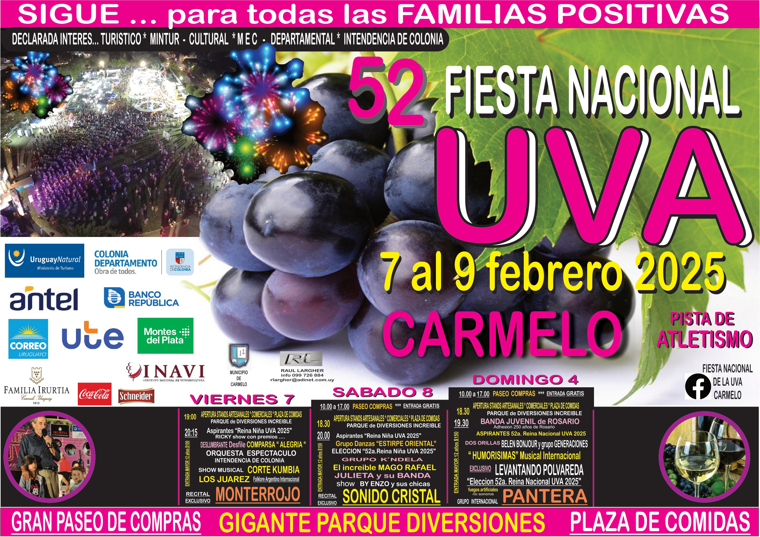 FIESTA NACIONAL DE LA UVA EN CARMELO - EDICIÓN 52