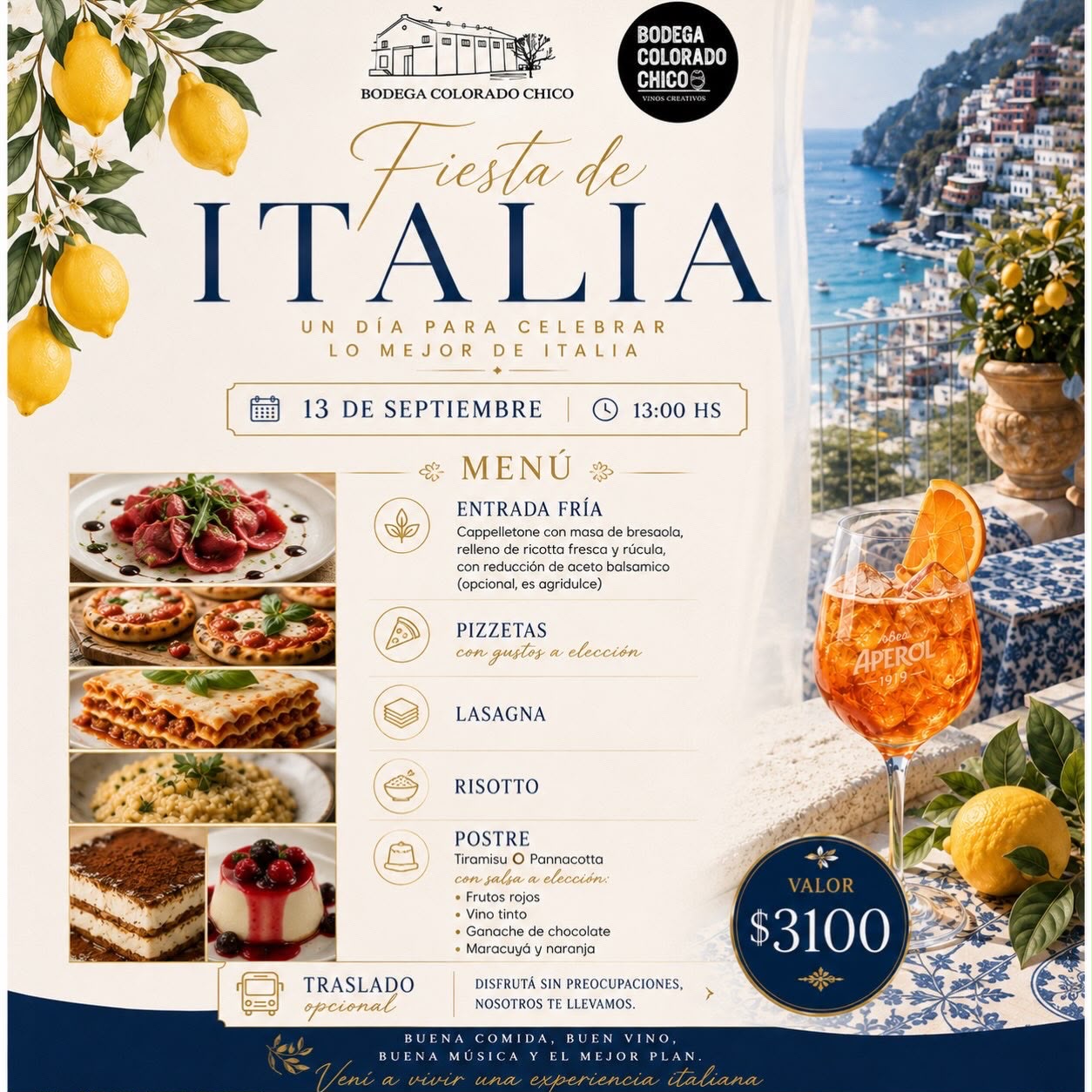 BODEGA COLORADO CHICO - FIESTA DE ITALIA
