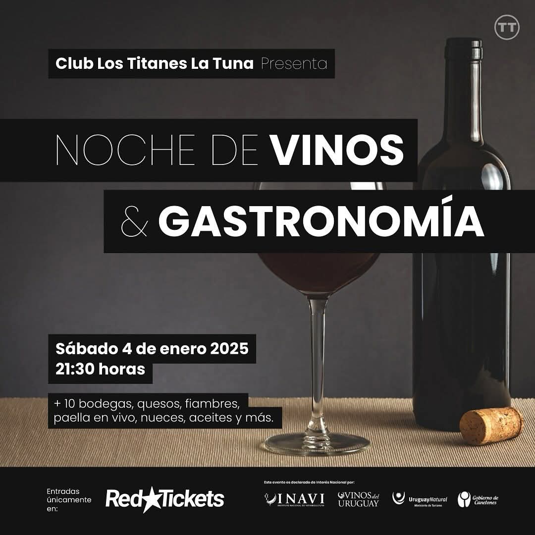 CLUB LOS TITANES LA TUNA: NOCHE DE VINOS & GASTRONOMÍA