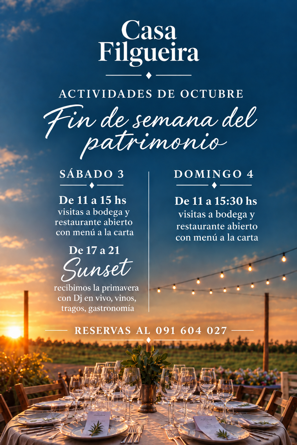 BODEGA FILGUEIRA - FIN DE SEMANA DEL PATRIMONIO