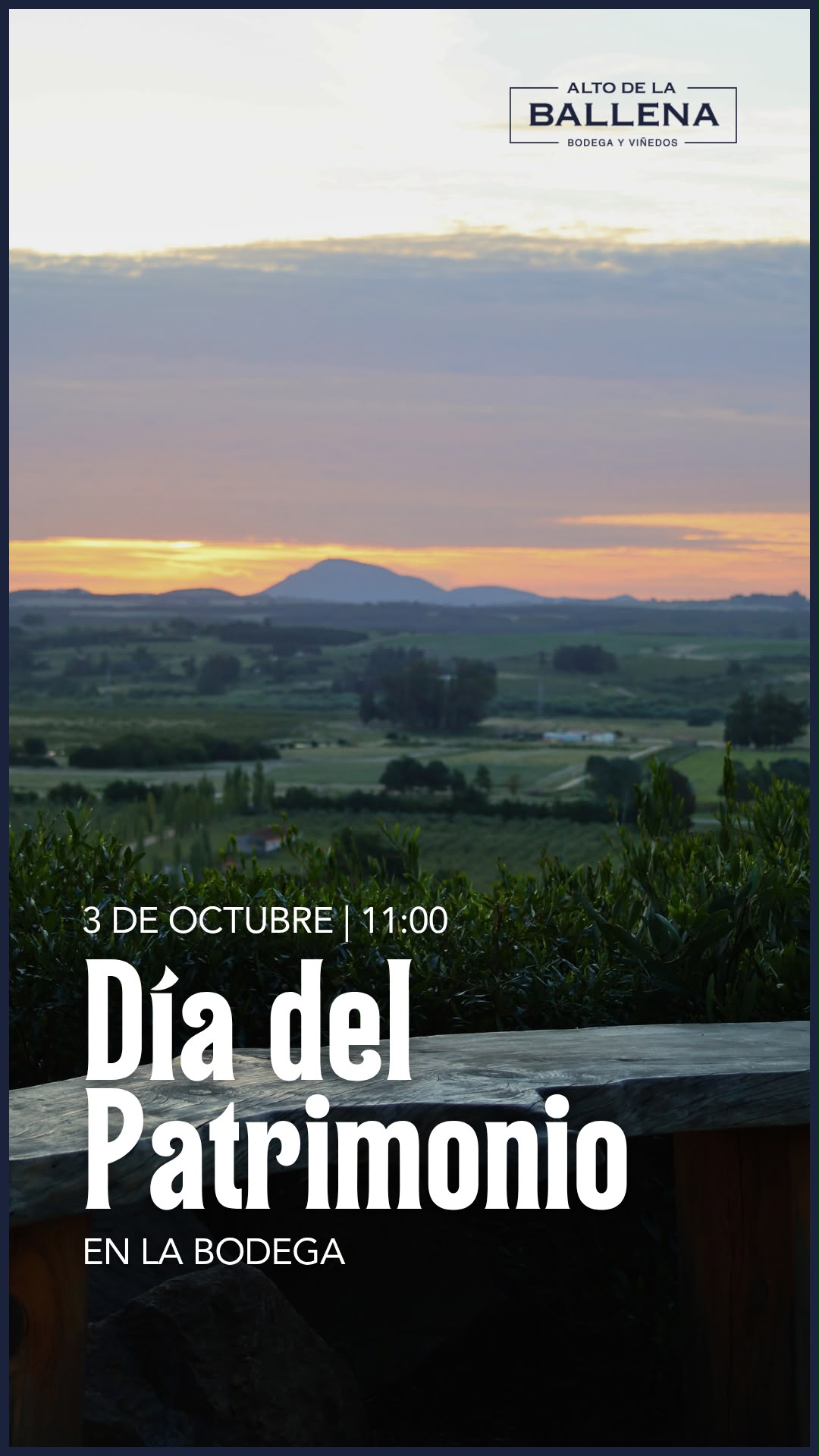 BODEGA ALTO DE LA  BALLENA - DIA DEL PATRIMONIO