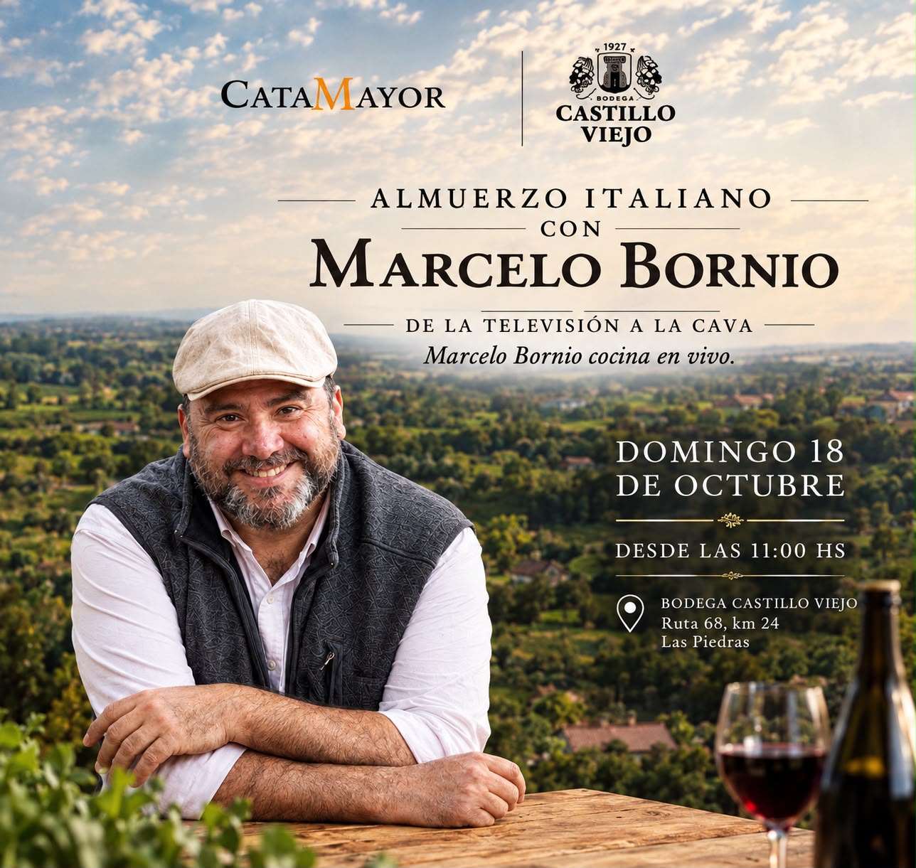 BODEGA CASTILLO VIEJO - ALMUERZO ITALIANO CON MARCELO BORNIO