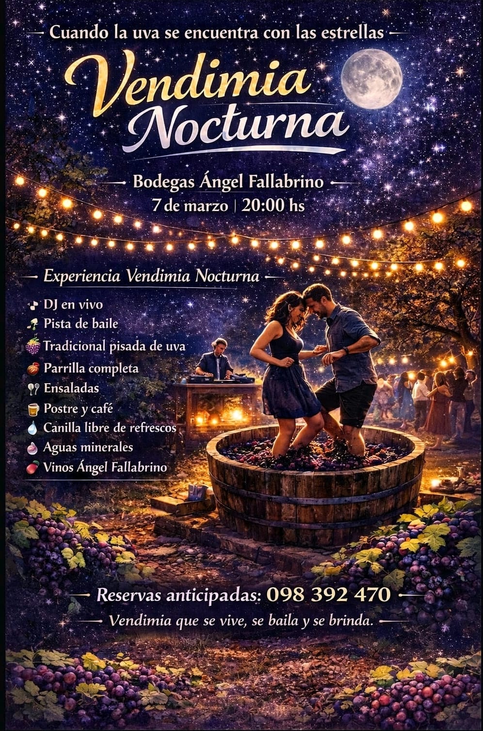 BODEGA ANGEL FALLABRINO: VENDIMIA NOCTURNA