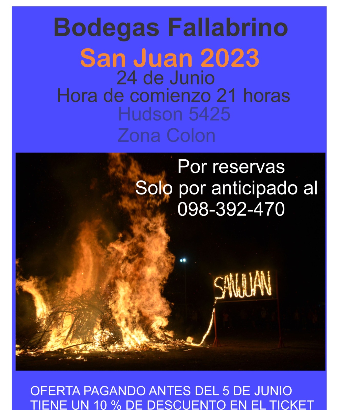 BODEGA ÁNGEL FALLABRINO: LA NOCHE DE SAN JUAN 2023