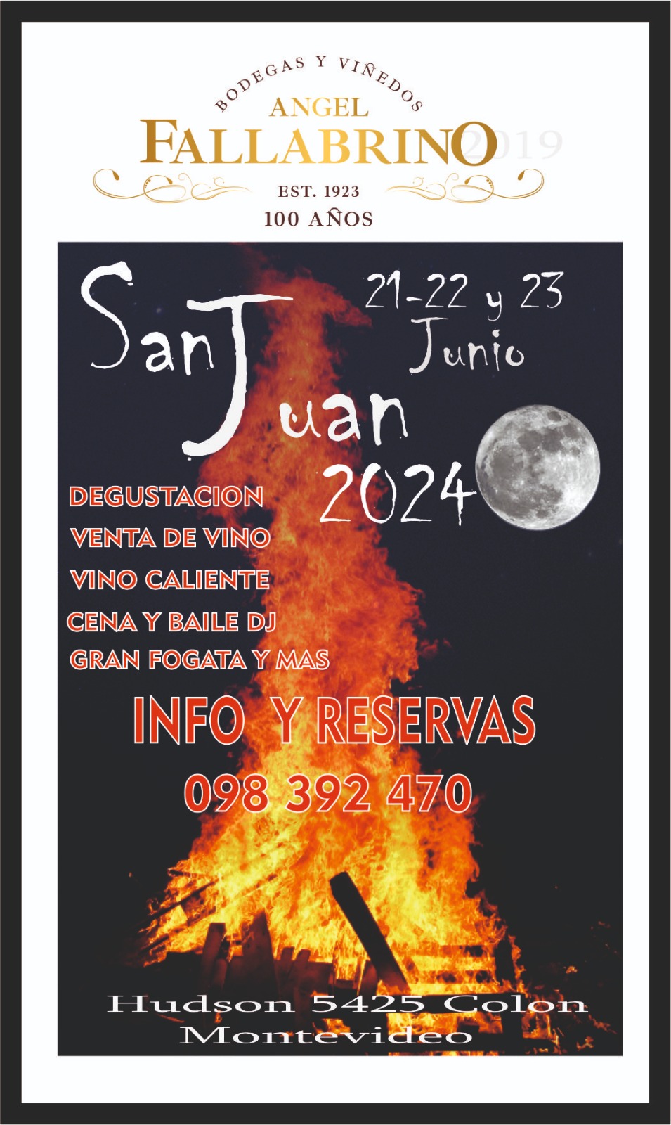 NOCHE DE SAN JUAN EN ANGEL FALLABRINO