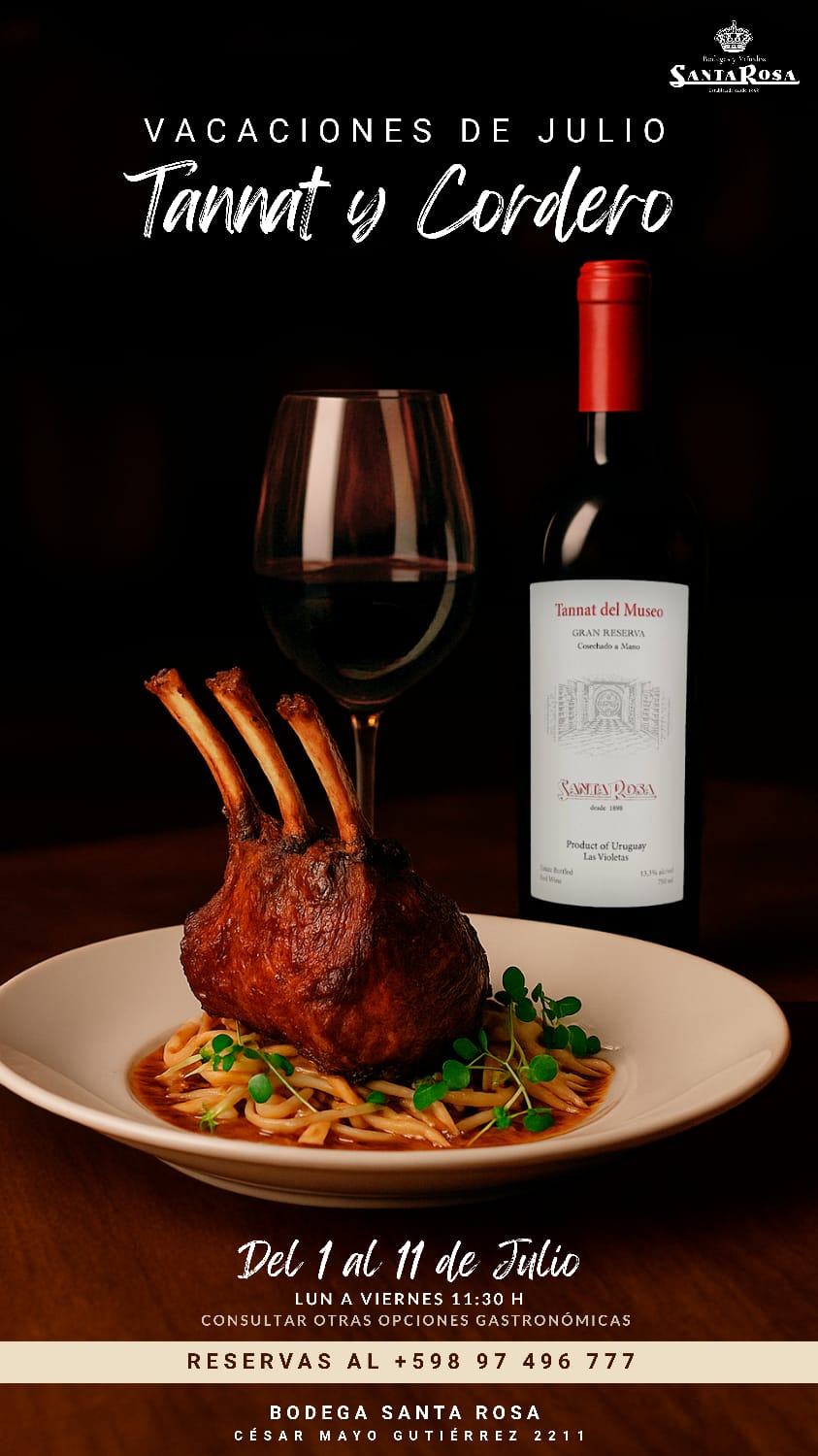 BODEGA SANTA ROSA: TANNAT Y CORDERO