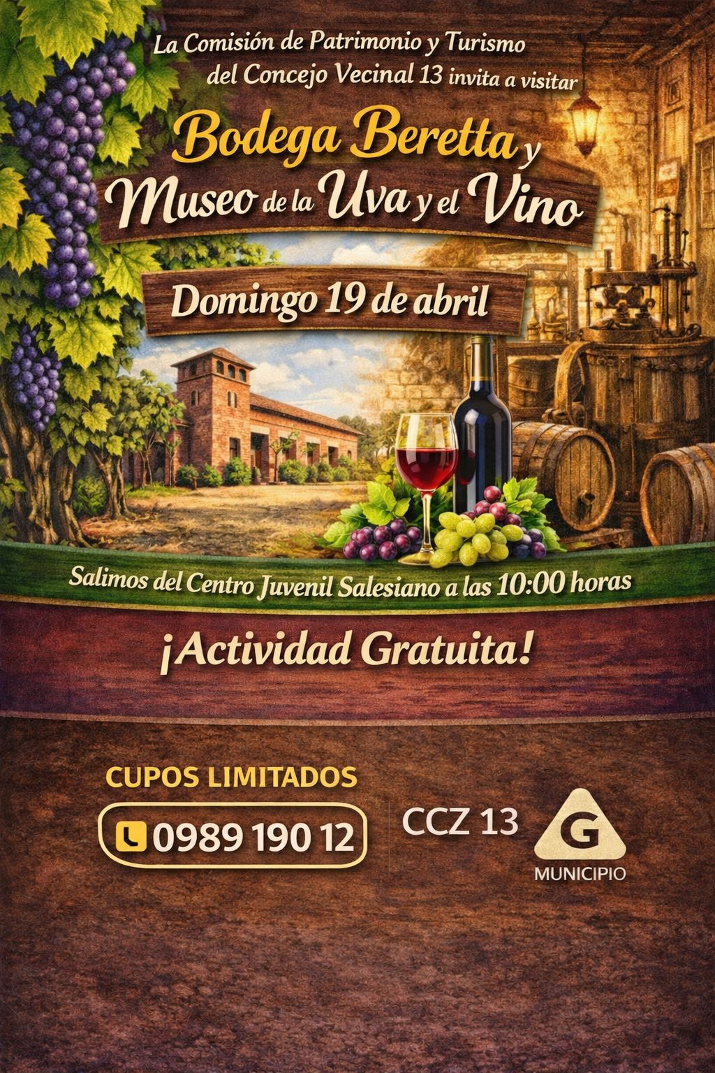 VISITA A BODEGA BERETTA Y MUSEO DE LA UVA Y EL VINO