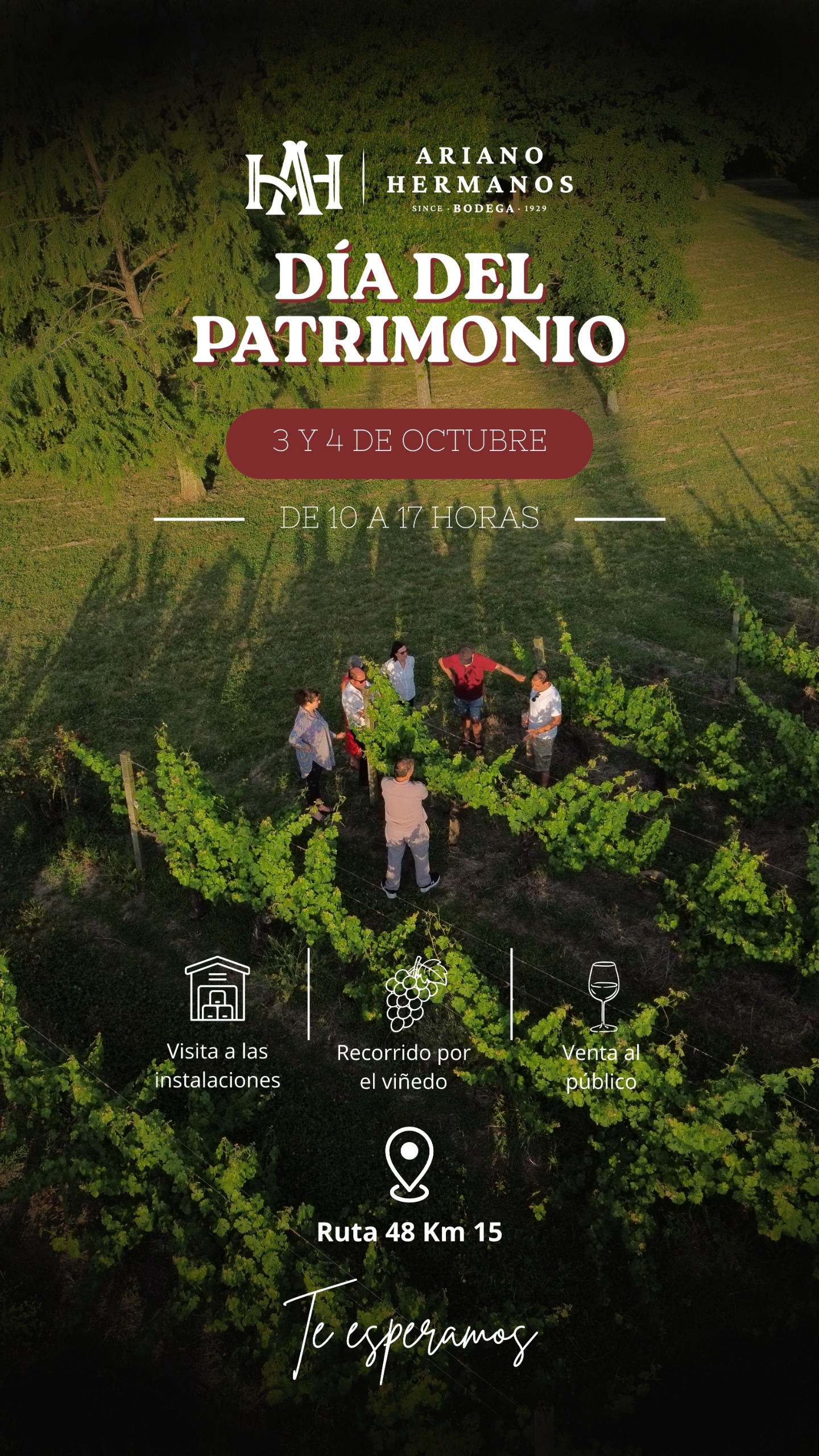 BODEGA ARIANO - FIN DE SEMANA DEL PATRIMONIO