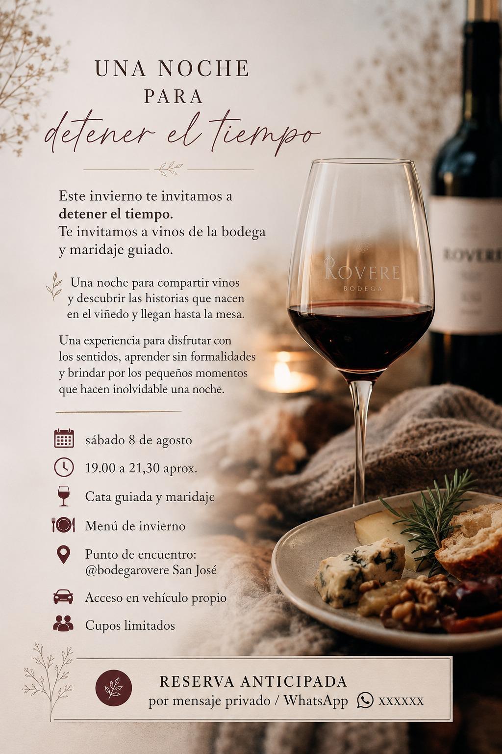 BODEGA ROVERE - Una noche para detener el tiempo -