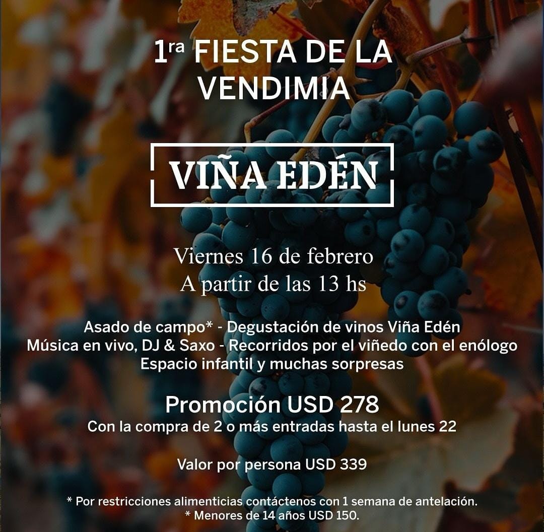 BODEGA VIÑA EDÉN: 1º FIESTA DE LA VENDIMIA