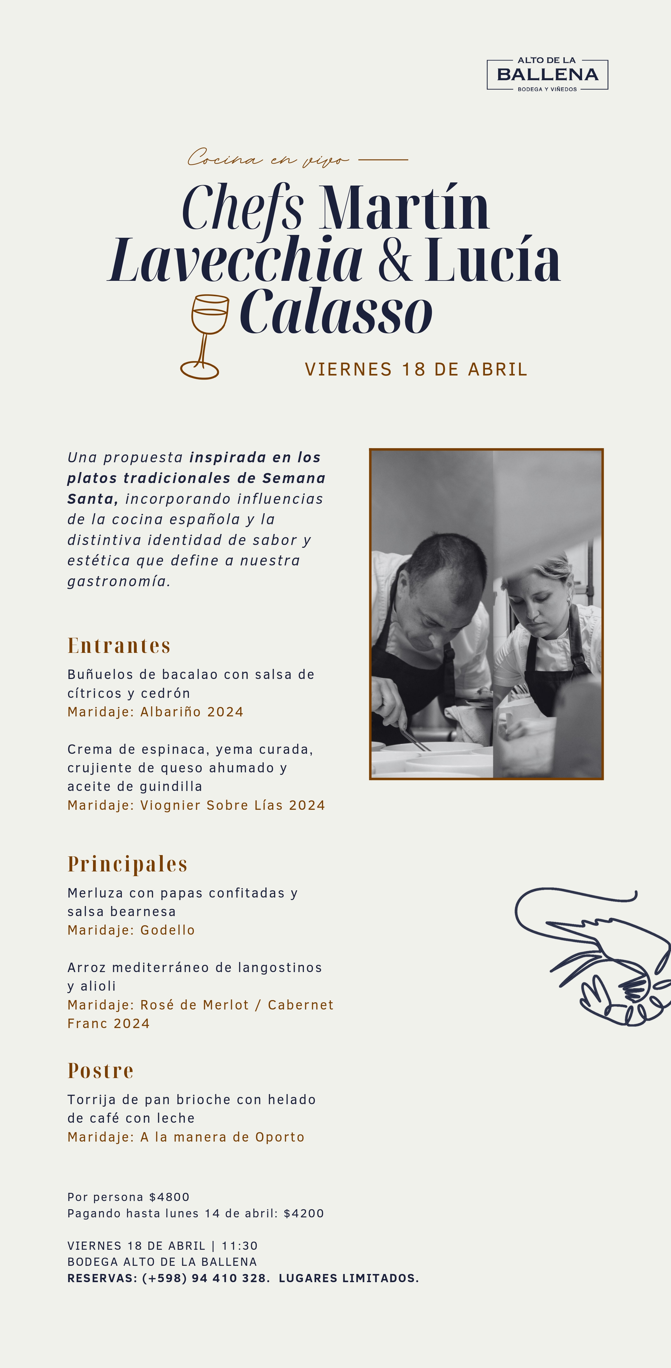 BODEGA ALTO DE LA BALLENA: COCINA EN VIVO