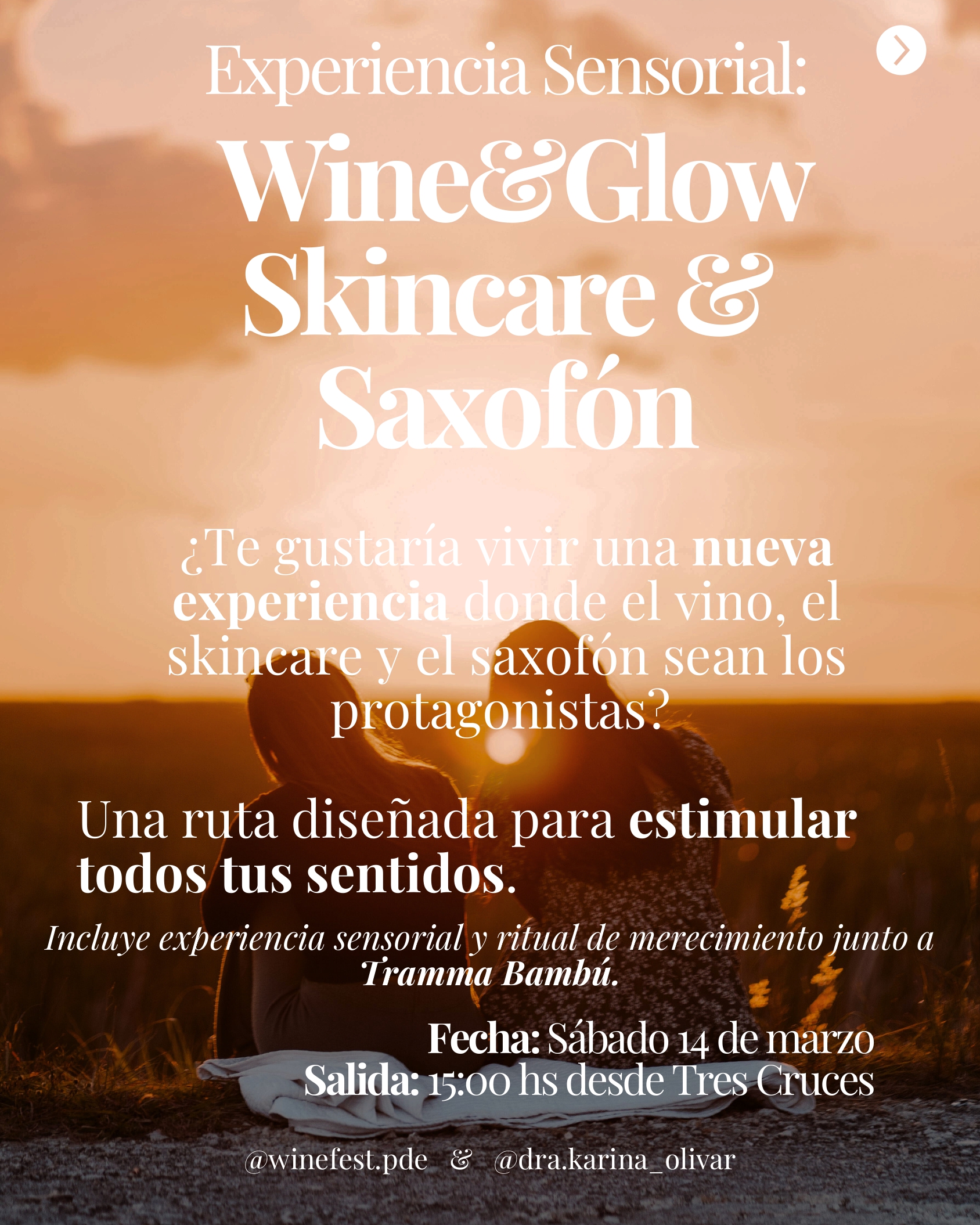 Experiencia Sensorial: Wine & Glow Skincare & Saxofón