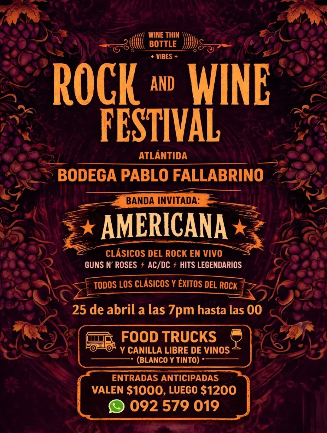 BODEGA PABLO FALLABRINO: ROCK & WINE FESTIVAL