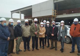 MINISTRO MATTOS VISITÓ OBRAS DE LA NUEVA SEDE